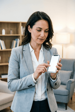 Counsellor using Little Appointment