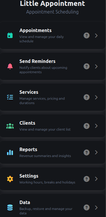 Landing page overview