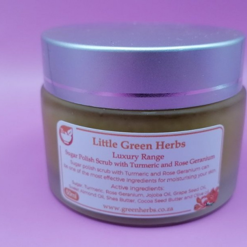 Sugar Turmeric Rose Geranium Face and Body Scrub 50ml